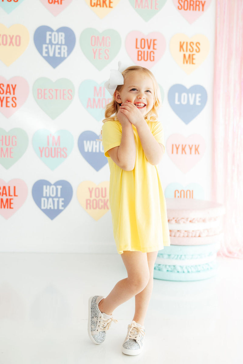 Yellow T-Shirt Dress