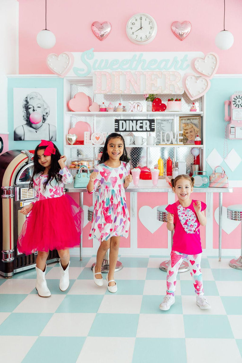 Light Hearted 3/4 Sleeve Pocket Twirl Dress