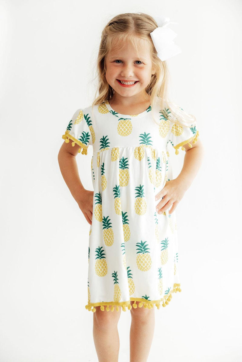 Pineapple Pom Pom Dress