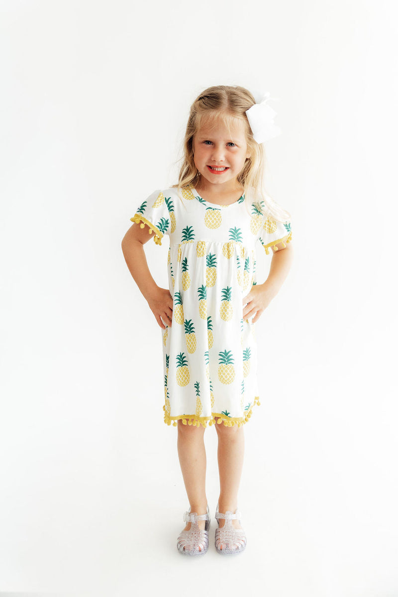Pineapple Pom Pom Dress