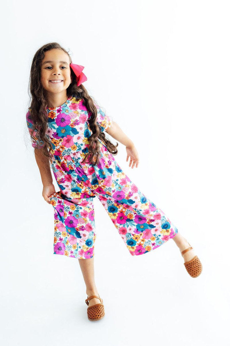Retro Bloom Wide Leg Jumpsuit