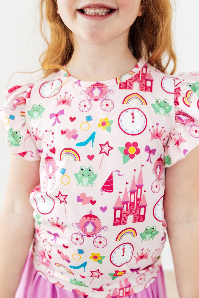 Princess & the Froggie S/S Ruffle Tee