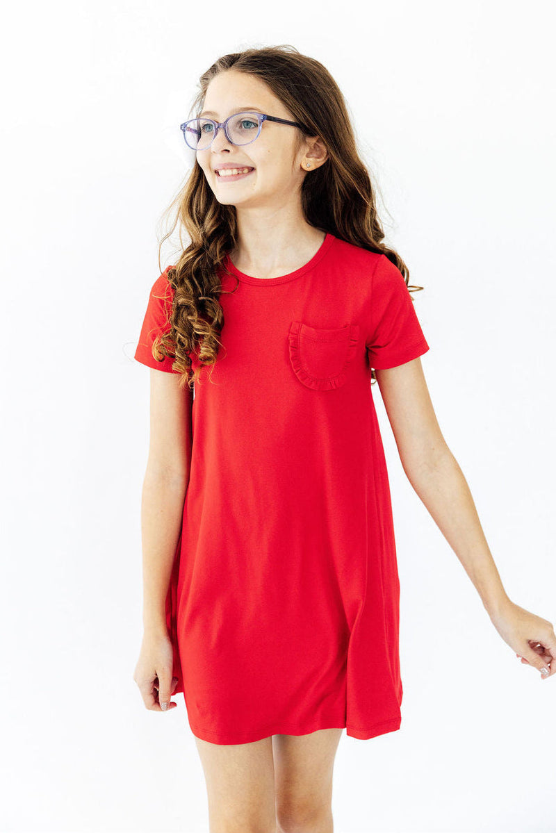 Red T-Shirt Dress