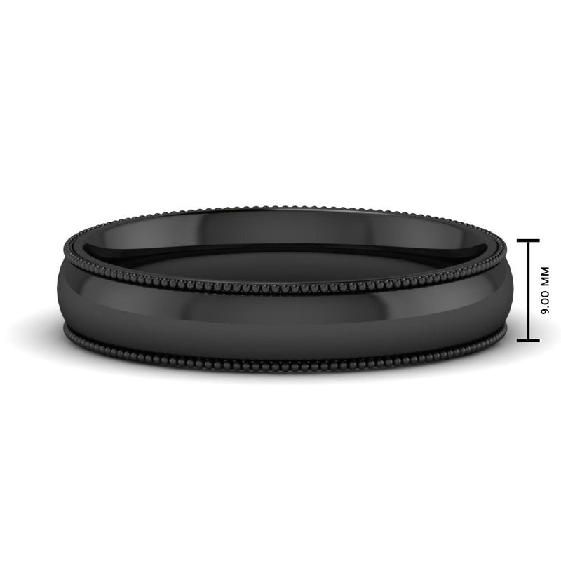 Comfort Fit Wedding Band Milgrain Edge