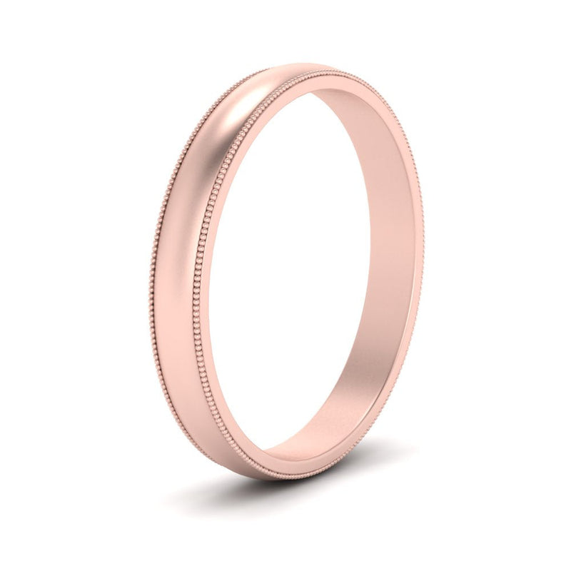 Milgrain Matte Finish Mens Band