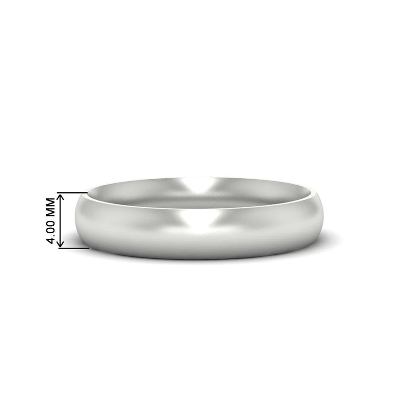 Minimalist 4mm Mens Wedding Band