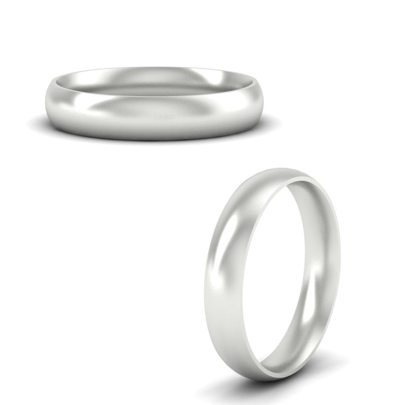 Minimalist 4mm Mens Wedding Band