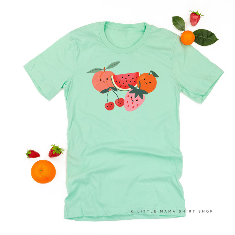 Group of Smiley Fruit - Unisex Tee