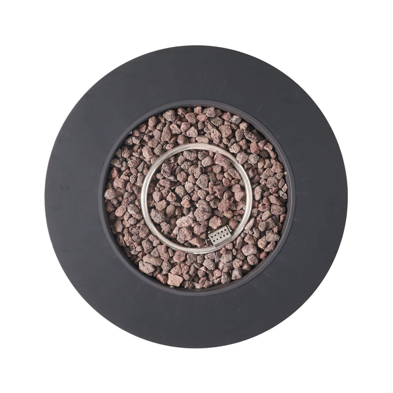 Alora Modern 32-Inch 40K BTU Round Iron Propane Fire Pit (SAK29102)