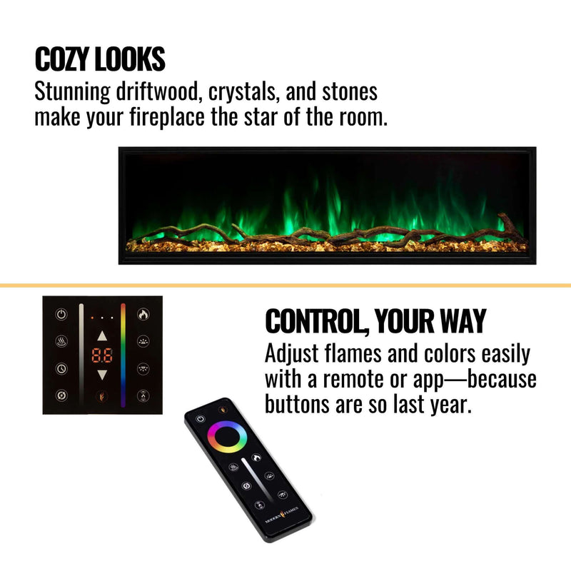 Modern Flames Landscape Pro Slim 68-Inch Built-In Linear Electric Fireplace [LPS-6814] (SAK32109)