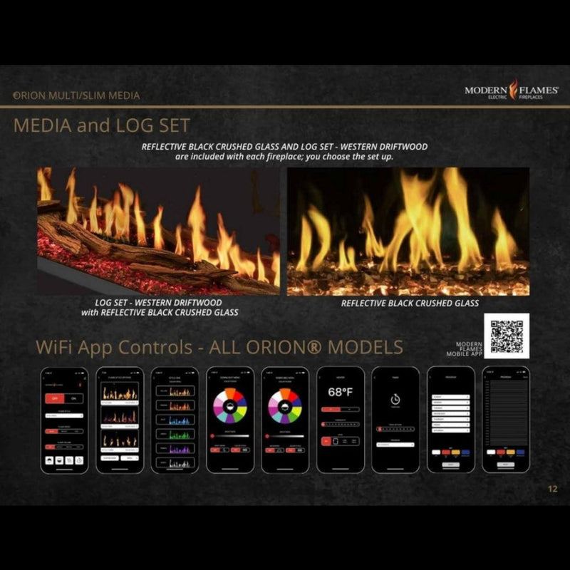 Modern Flames Orion Multi 60" Heliovision Built-In Electric Fireplace [OR60-MULTI] (SAK73095)