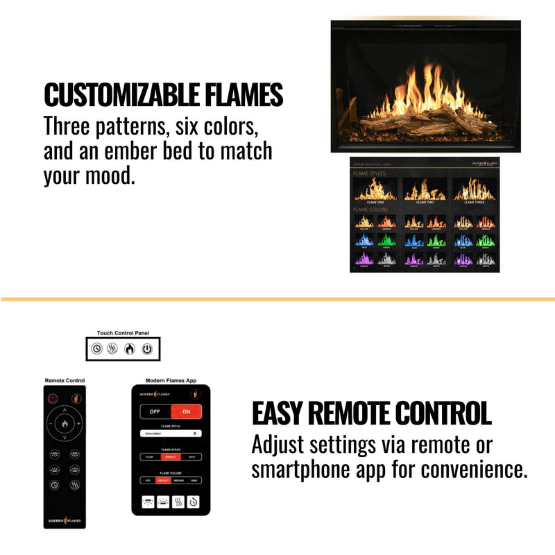 Modern Flames Orion Traditional 26" Heliovision Electric Fireplace [OR26-TRAD] (SAK51873)