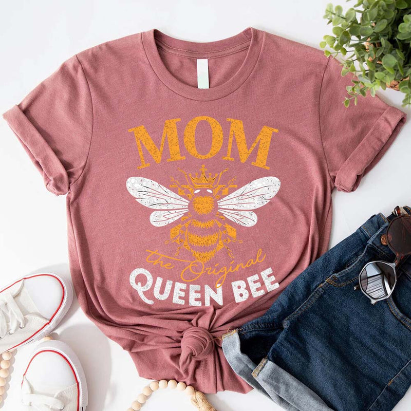 Mom, The Original Queen Bee Shirt – Stylish & Fun Mother's Day Tee