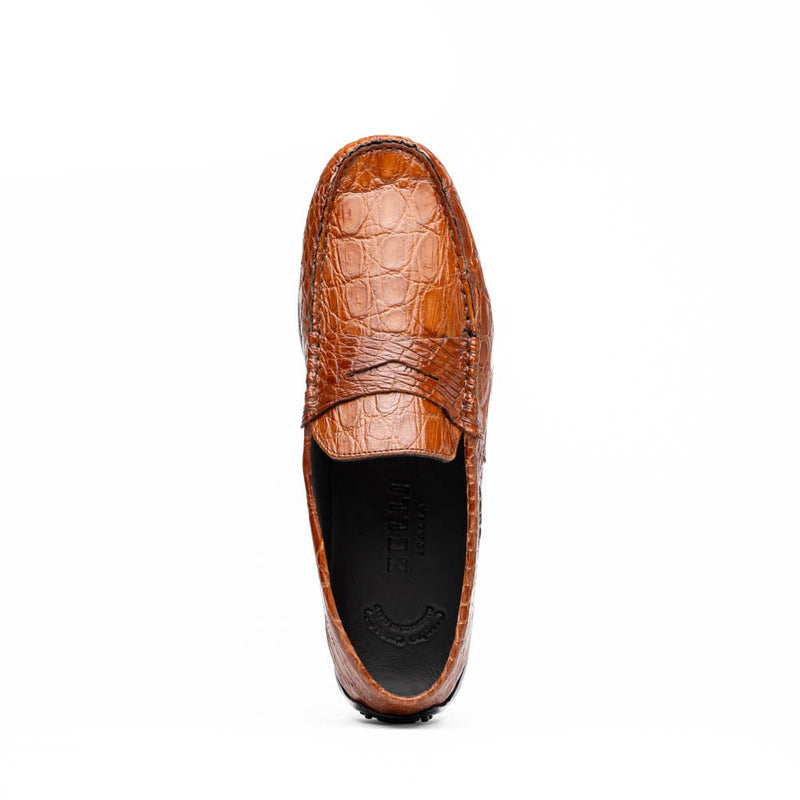 31-103-CGM MONZA Crocodile Driver, Cognac