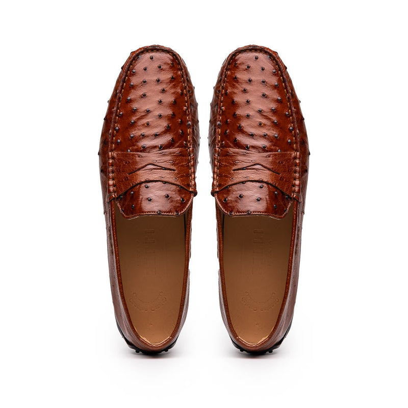 33-100-BDY MONZA Ostrich Quill Driver, Brandy