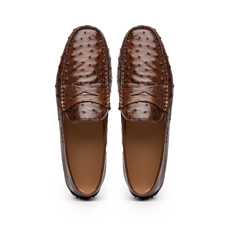 33-100-BRN MONZA Ostrich Quill Driver, Brown