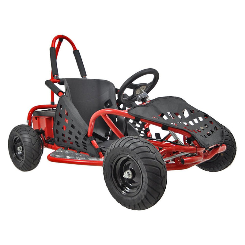 MotoTec 1000W 48V/12AH Electric Off-Road Go Kart, Red (97685241)