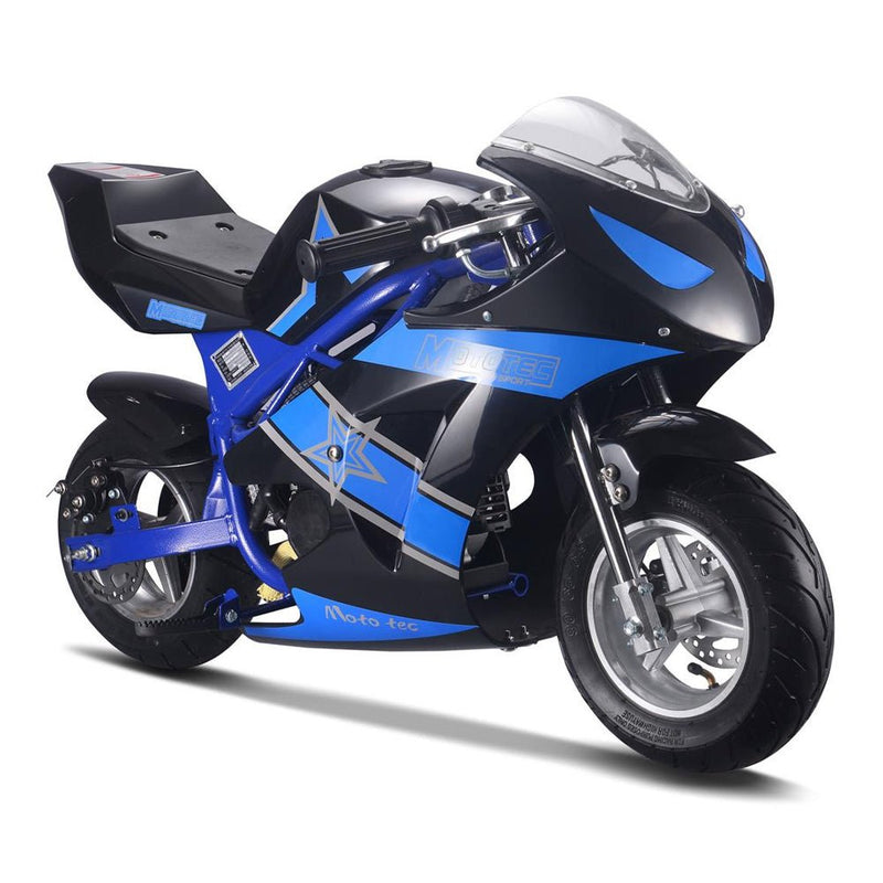 MotoTec GT 49CC 2-Stroke Premium Air Cooled Gas Pocket Bike (93706896)