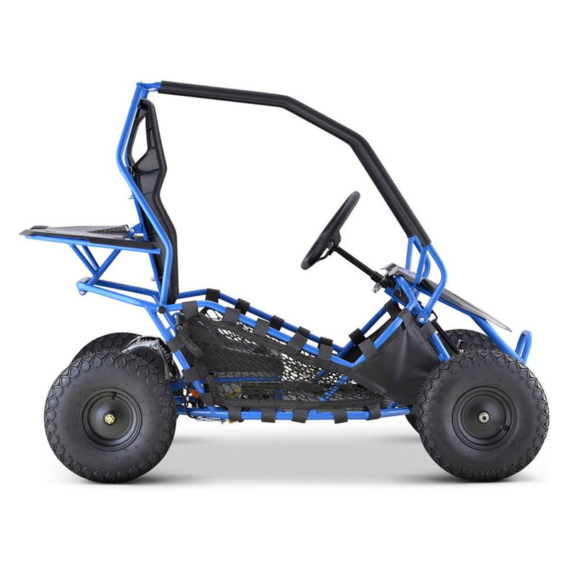 MotoTec Maverick 36V/36AH Blue Electric Motorized Go Kart, 1000W (95368142)