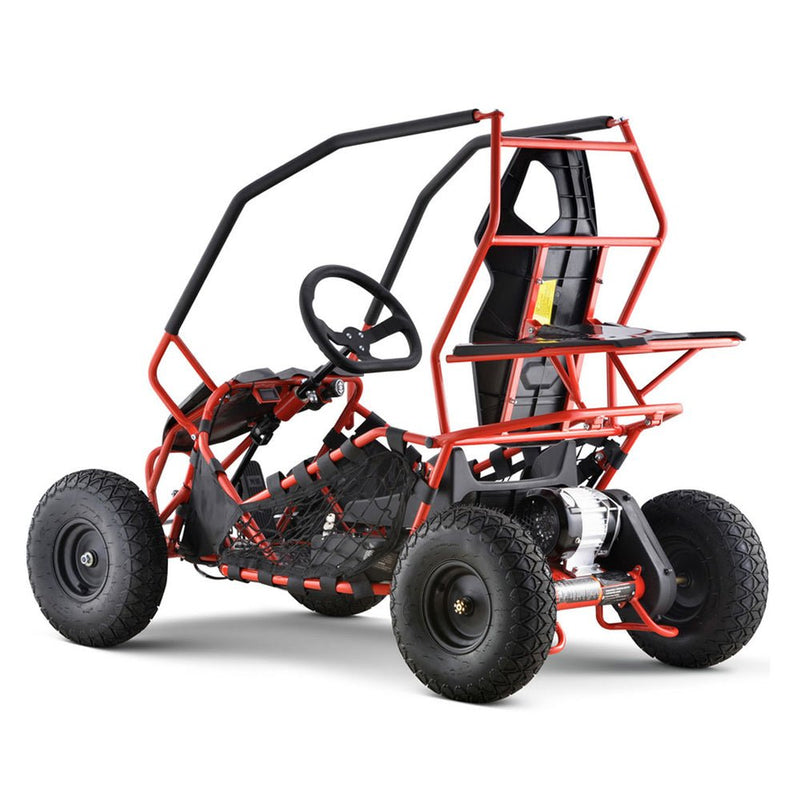MotoTec Maverick 36V/36AH Red Electric Battery Powered Go Kart, 1000W (96358241)
