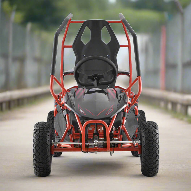 MotoTec Maverick 36V/36AH Red Electric Battery Powered Go Kart, 1000W (96358241)