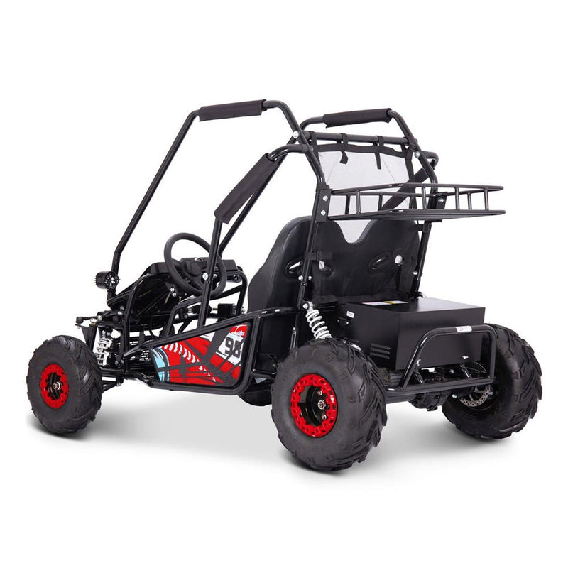 MotoTec Mud XL Red 60V/20AH Electric Full Suspension Go Kart, 2000W (SAK96351)