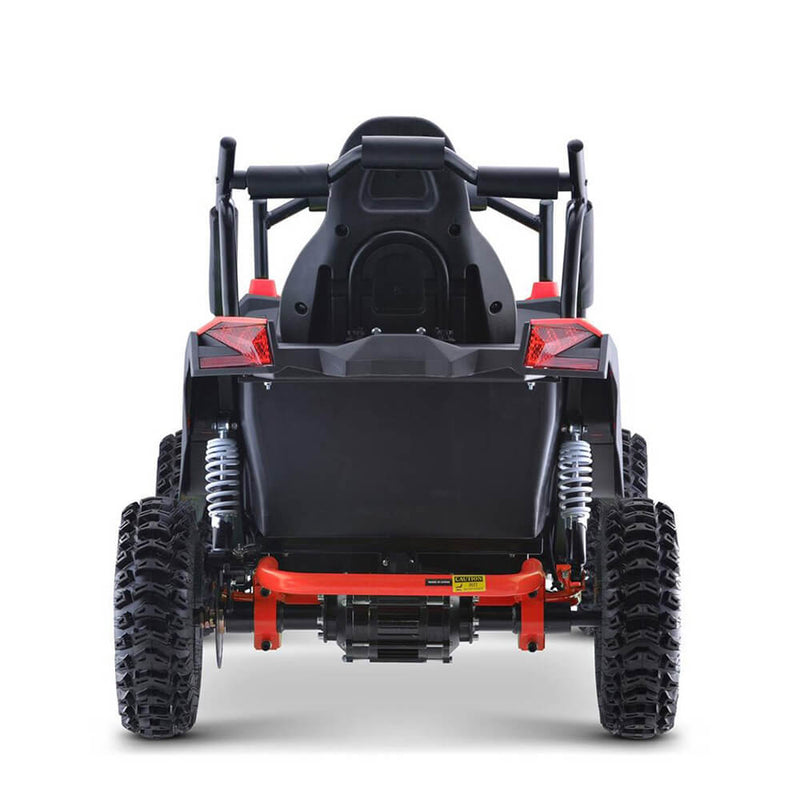 MotoTec Raider 1200W 48V/12AH Kids Electric Full Suspension UTV, Red (SAK35260)