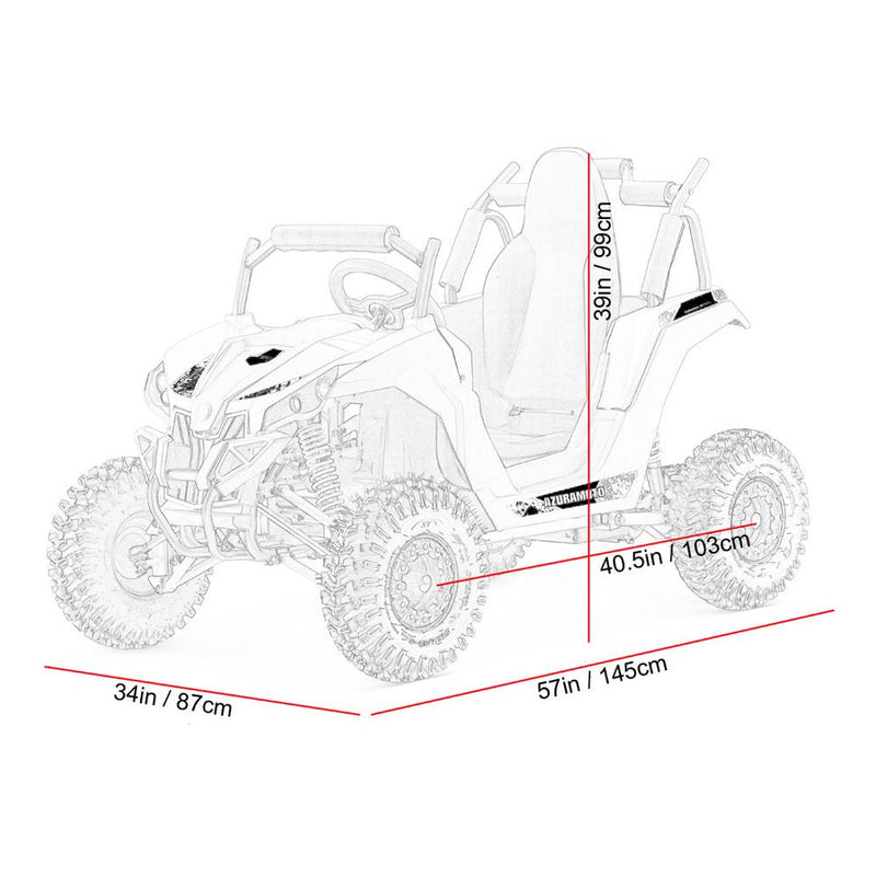 MotoTec Raider 1200W 48V/12AH Kids Electric Full Suspension UTV, Red (SAK35260)