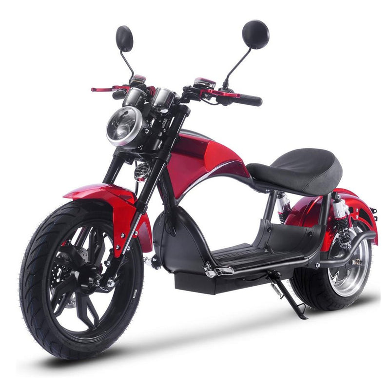 MotoTec Raven 60V/30AH 2500W Electric Moped Motorcycle Scooter For Adults, Red (SAK48163)