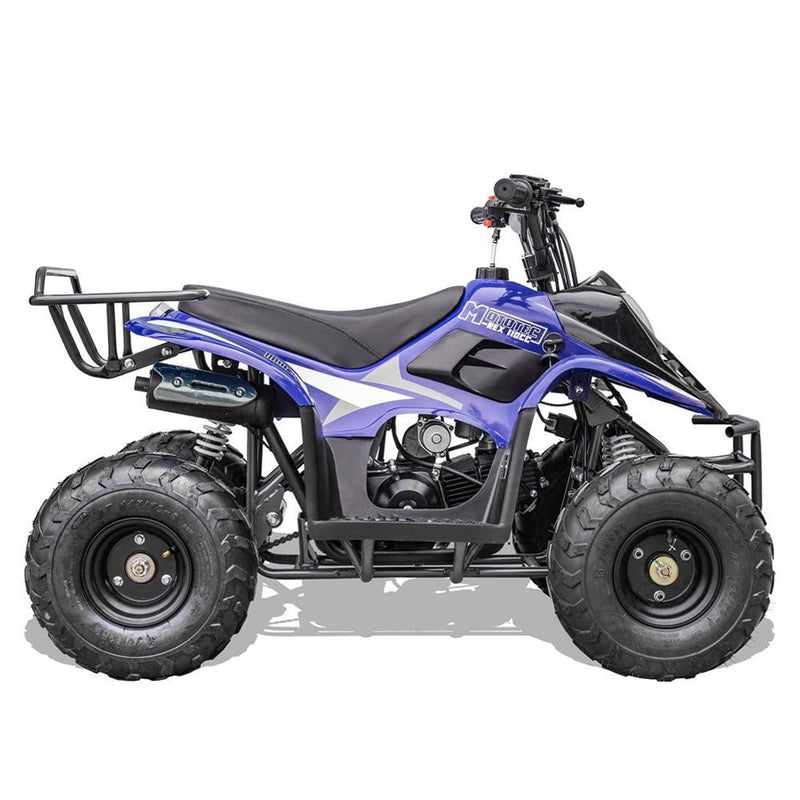 MotoTec Rex 110CC 4-Stroke Mini Kids 4 Wheeler Gas ATV Quad, Blue (91352842)