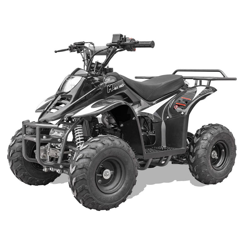 MotoTec Rex 110CC 4-Stroke Mini Kids 4 Wheeler Gas ATV Quad, Black (95316842)