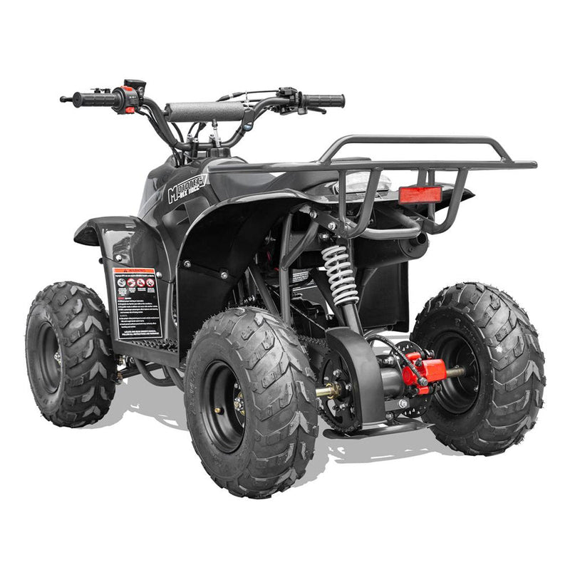 MotoTec Rex 110CC 4-Stroke Mini Kids 4 Wheeler Gas ATV Quad, Black (95316842)