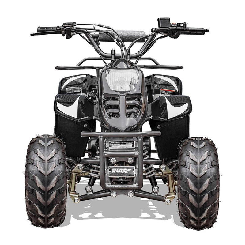 MotoTec Rex 110CC 4-Stroke Mini Kids 4 Wheeler Gas ATV Quad, Black (95316842)