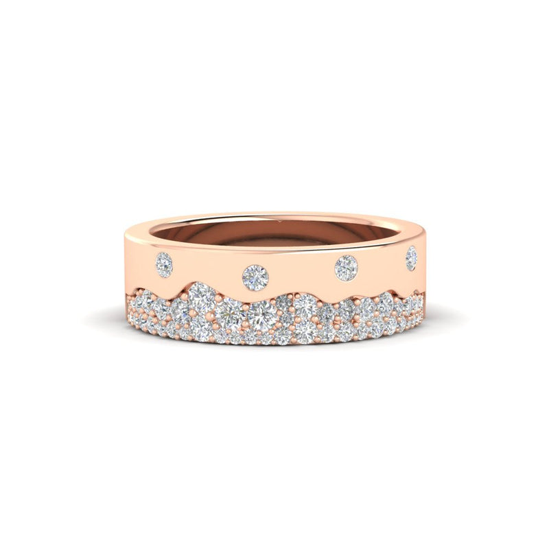 Mountain Stone Mens Wedding Ring