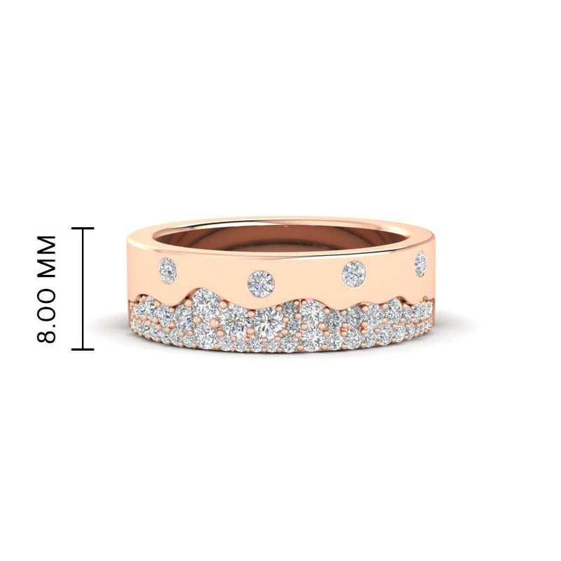 Mountain Stone Mens Wedding Ring