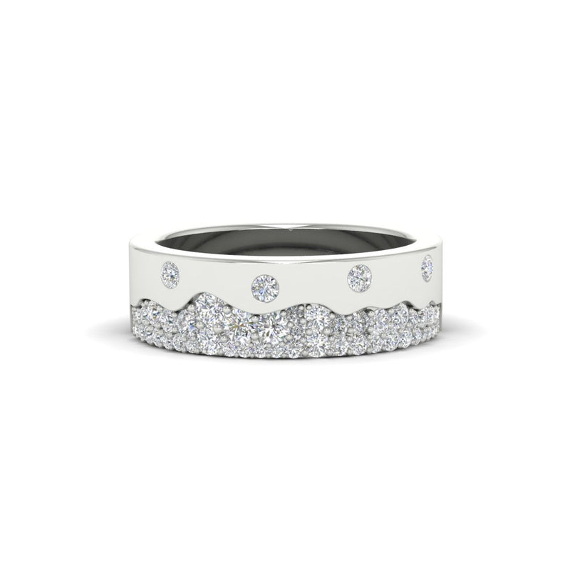 Mountain Stone Mens Wedding Ring