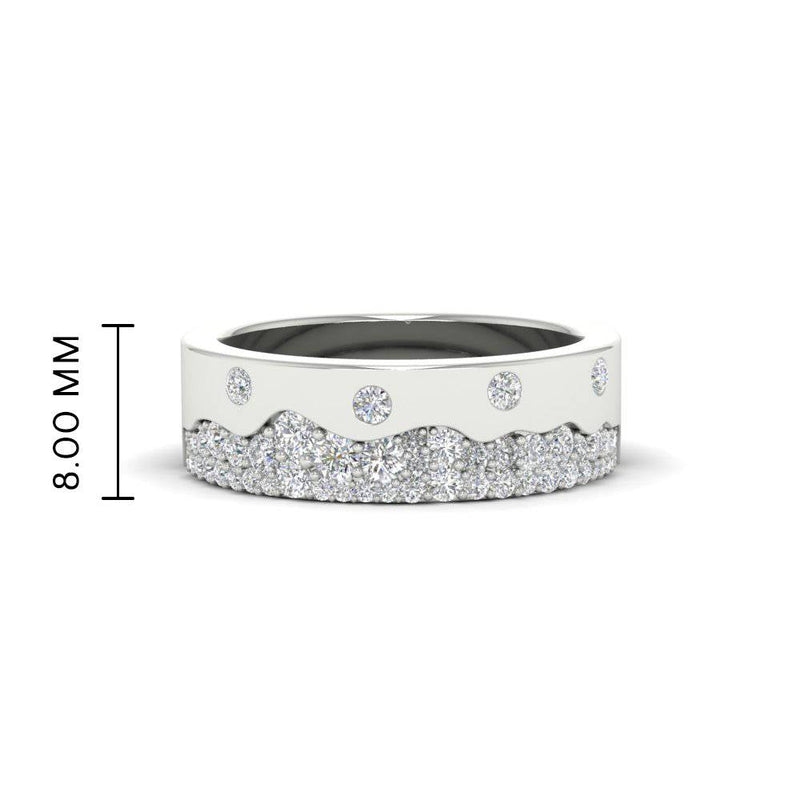 Mountain Stone Mens Wedding Ring