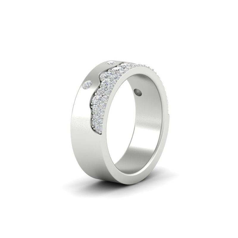 Mountain Stone Mens Wedding Ring