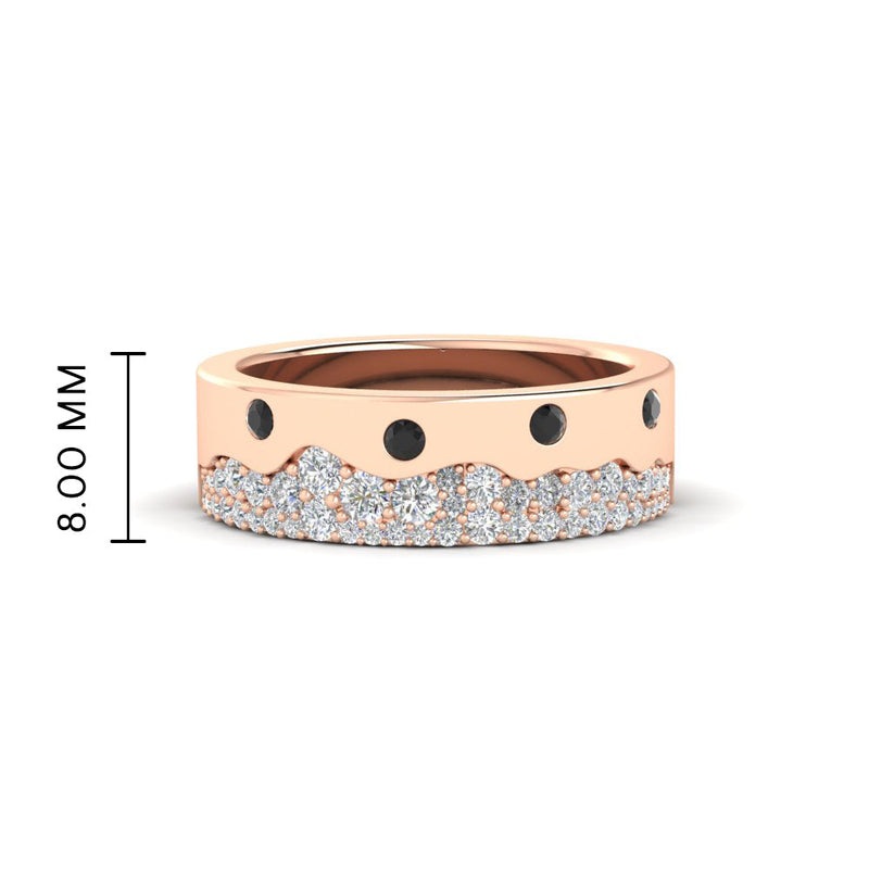 Mountain Stone Mens Wedding Ring