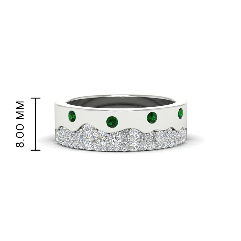 Mountain Stone Mens Wedding Ring