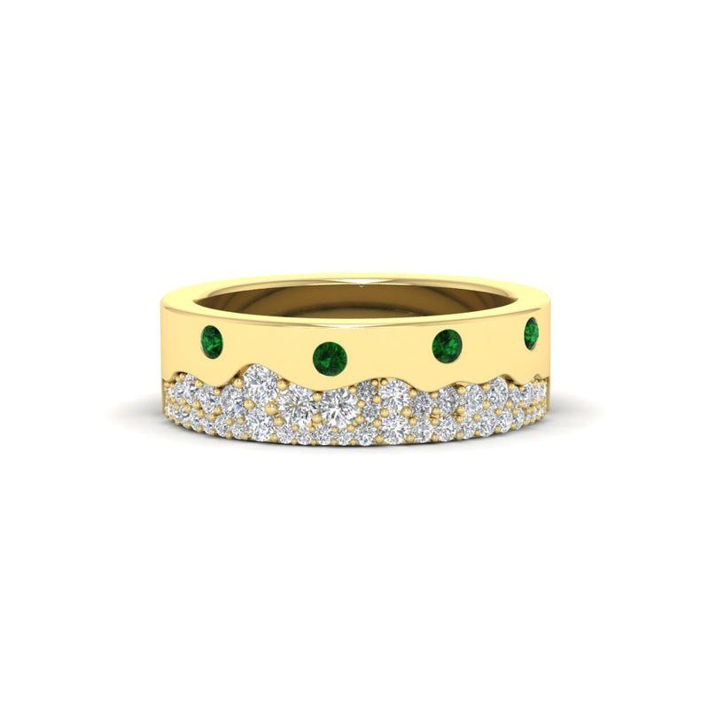 Mountain Stone Mens Wedding Ring