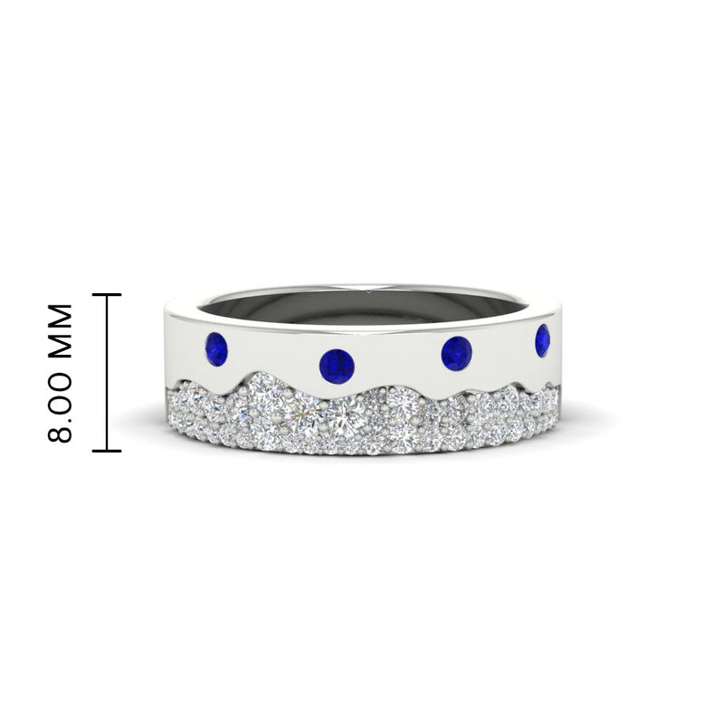 Mountain Stone Mens Wedding Ring