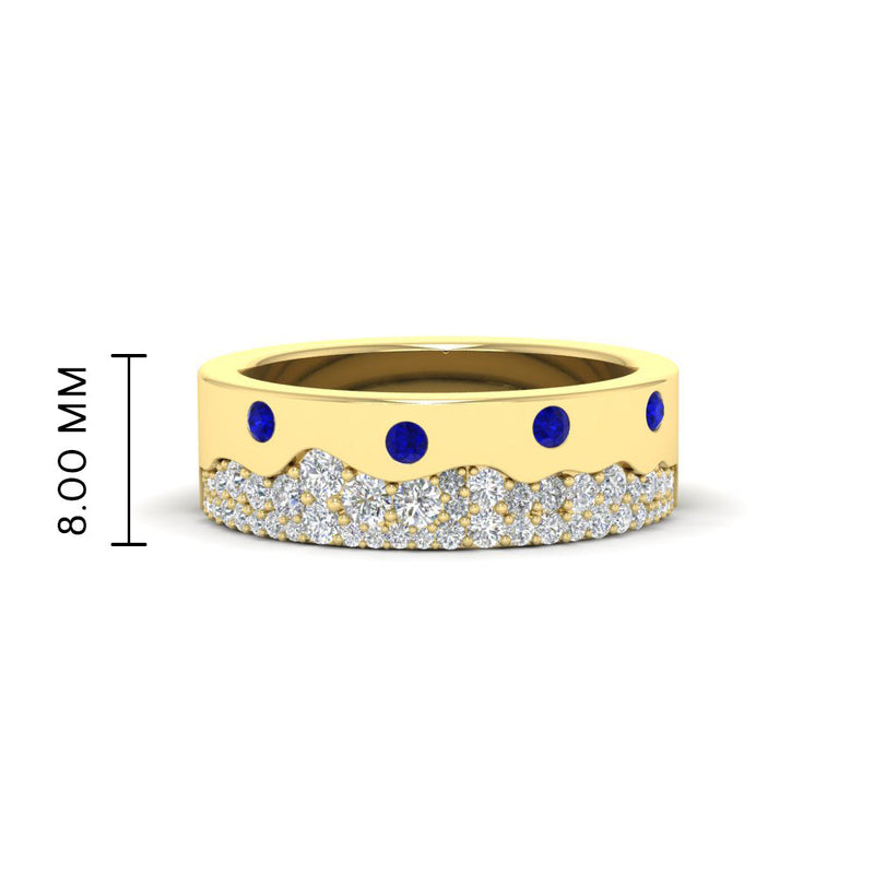 Mountain Stone Mens Wedding Ring