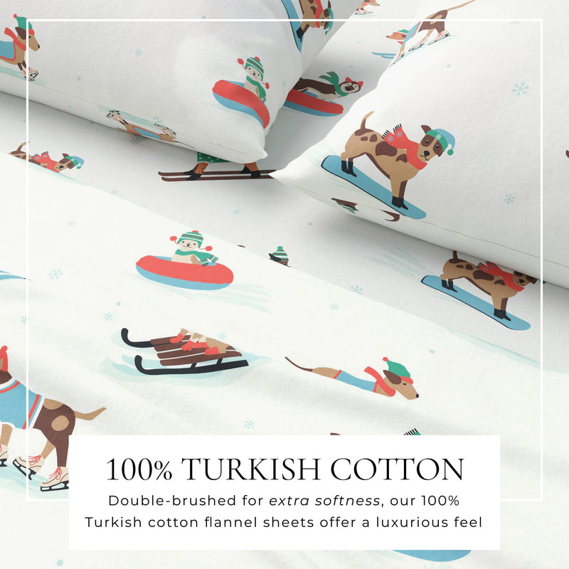 4-Piece Turkish Cotton Flannel Sheet - Whittaker Collection