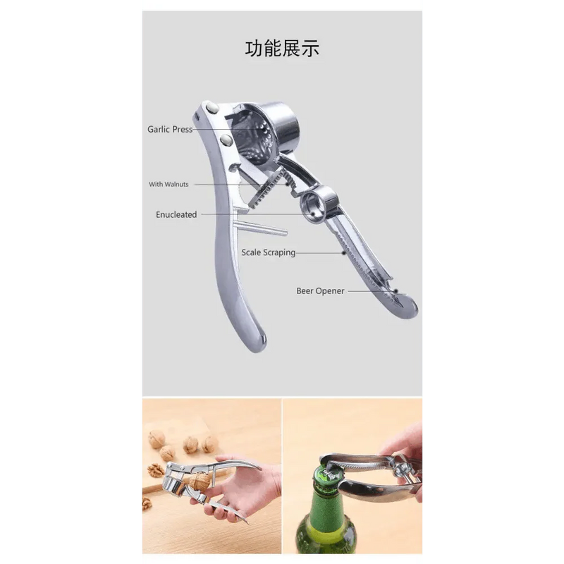 Multi-Functional Imitating Stainless Steel Garlic Press Crusher Kitchen Cooking Ginger Squeezer Masher Handheld Ginger Mincer Tools