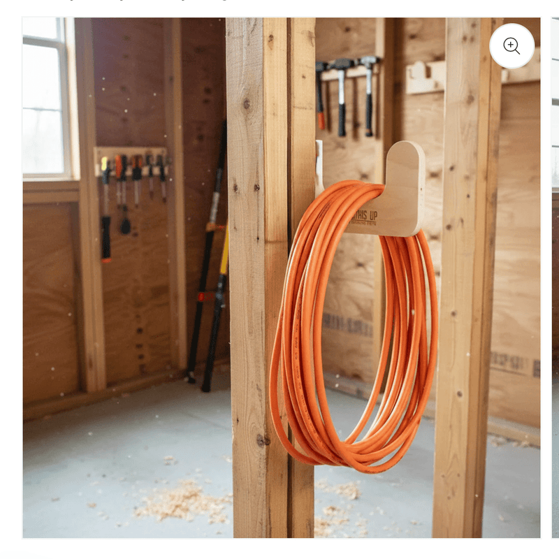 Multi-Purpose Utility Organizer Hooks - Stud Mounted