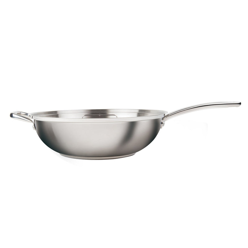 MASTERPAN 4-in-1 Multi-Use Smoker Wok With Stainless Steel Lid, 13" (33cm)
