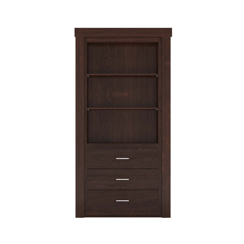 Hidden Flush Mount Maple Dresser Door