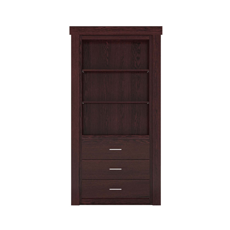 Hidden Flush Mount Oak Dresser Door