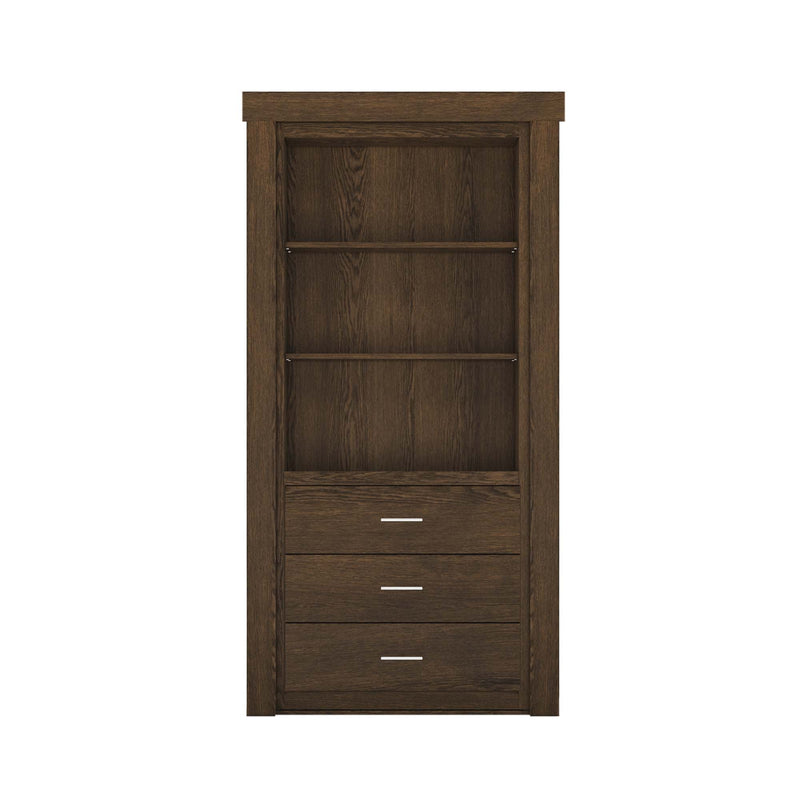 Hidden Flush Mount Oak Dresser Door